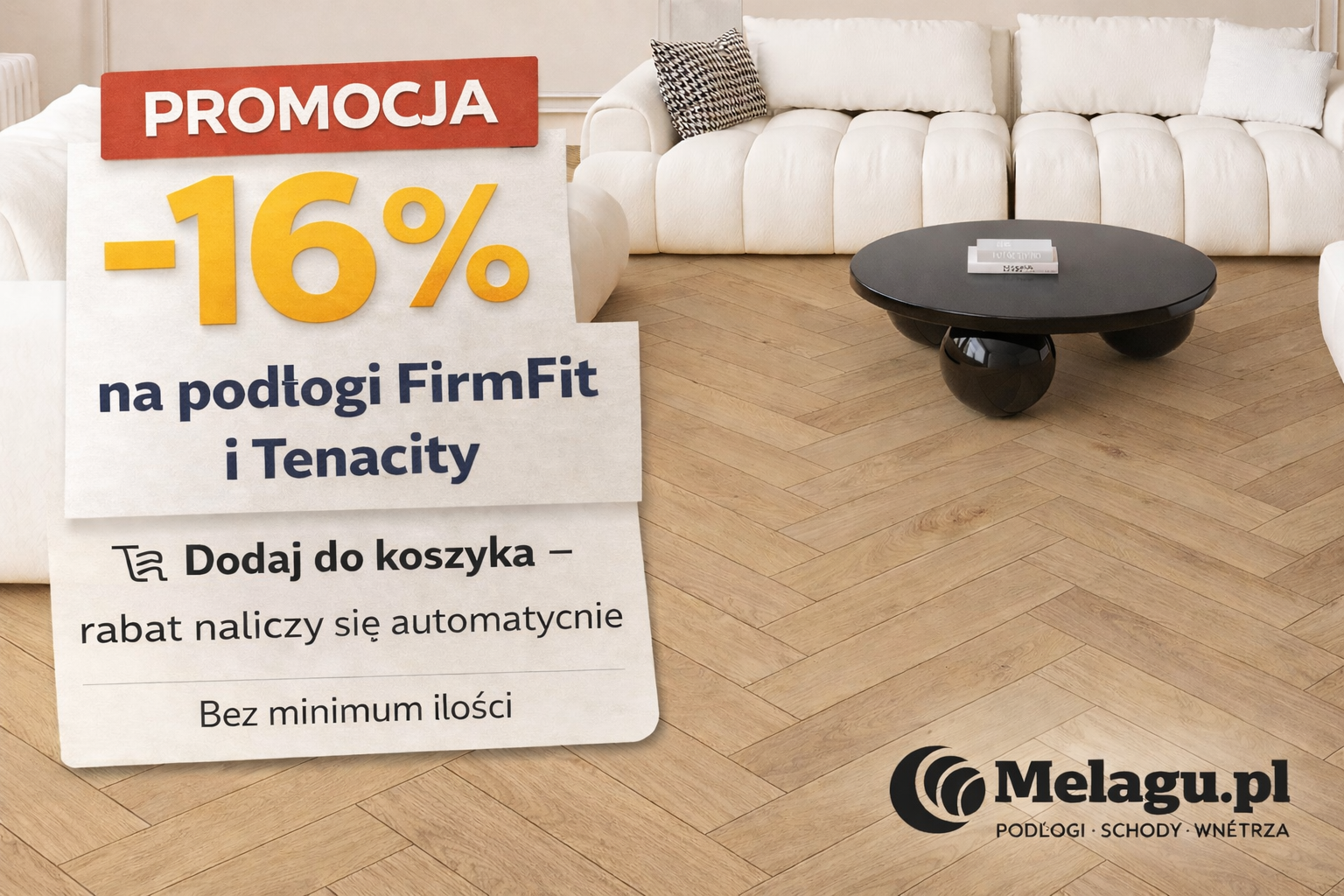 Rabat 16% na zakup podłogi FirmFit i Tenacity
