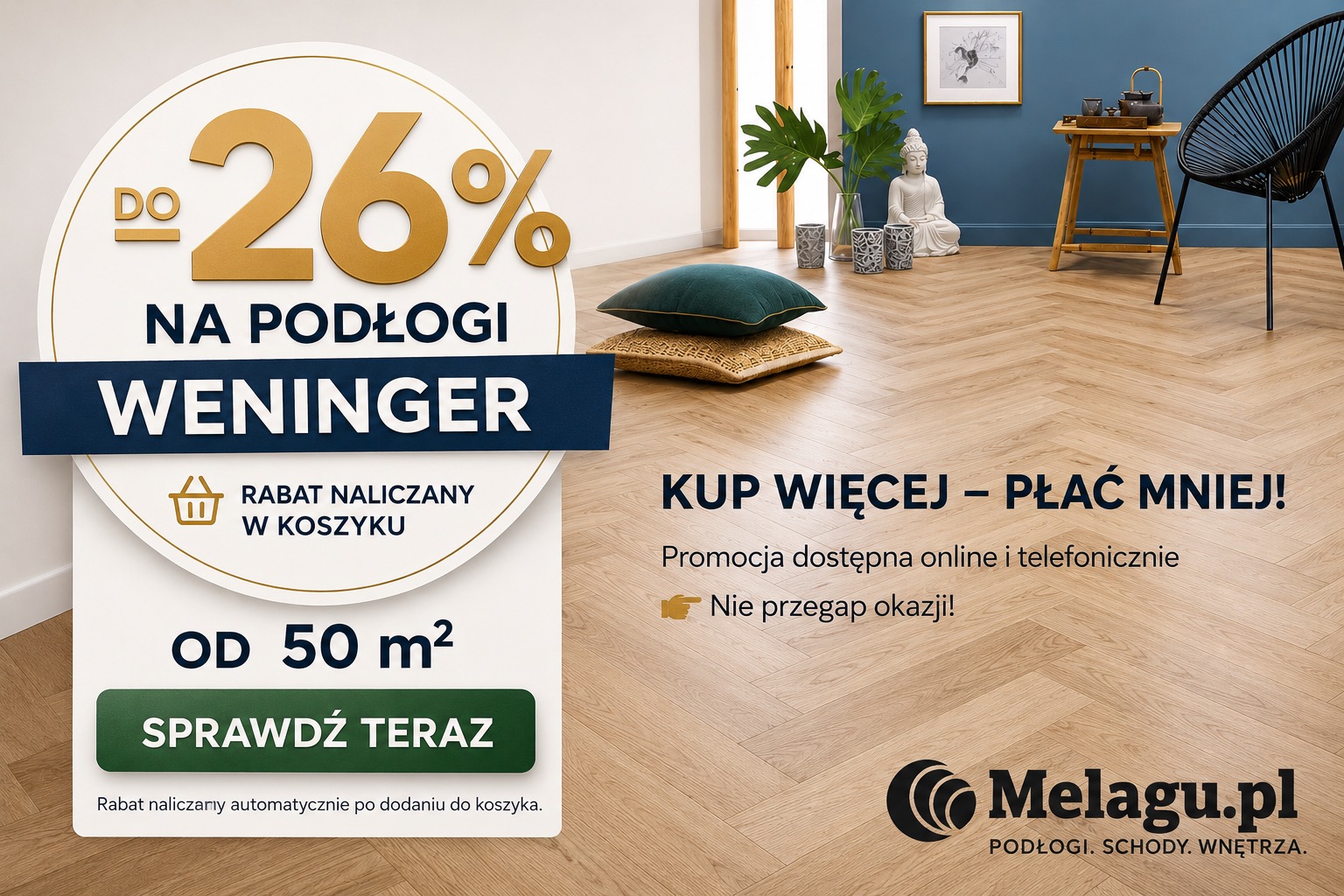 Promocja 26% Rabatu na podłogi Weninger