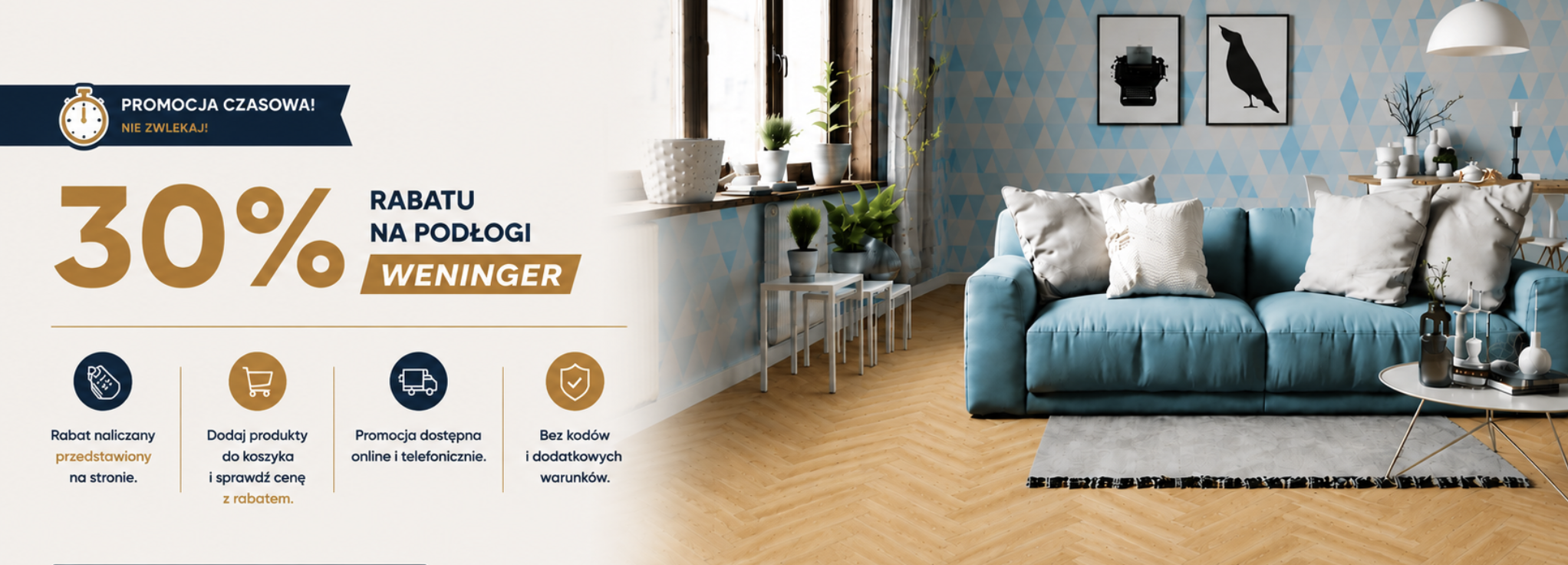 Rabat 30% na podłogi Weninger