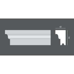 LP.007 profil parapetowy 9,5 x 6,5 x 150 cm EXTERIOR
