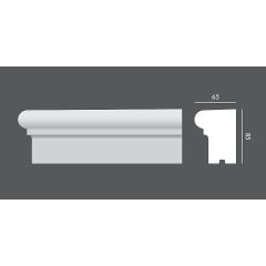 LP.008 profil parapetowy 8,5 x 6,5 x 150 cm EXTERIOR