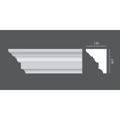 LP.011 profil parapetowy 17,9 x 15,2 x 150 cm EXTERIOR