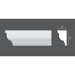 LP.012 profil parapetowy 12,5 x 7,5 x 150 cm EXTERIOR