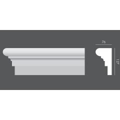 LP.023 profil parapetowy 12,7 x 7,6 x 150 cm EXTERIOR