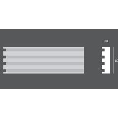 LP.051 profil elewacyjny drzwi i okien 9 x 3 x 150 cm EXTERIOR