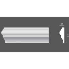 LP.062 profil elewacyjny drzwi i okien 11 x 3,5 x 150 cm EXTERIOR