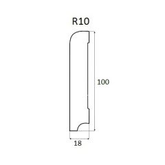 R10 Cokół MDF biały Kasolik