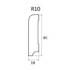 Cokół R10 MDF biały Kasolik