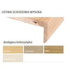 dąb listwa schodowa wysoka Barlinek
