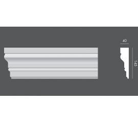 LP.064 profil elewacyjny drzwi i okien 14,5 x 4 x 150 cm EXTERIOR