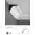 C216 listwa gzymsowa z ornamentem 11,5 x 13,5 x 200 cm ORAC LUXXUS
