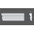 LP.024 profil elewacyjny drzwi i okien 12,8 x 4 x 150 cm EXTERIOR