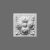 D210 element dekoracyjny obudowy drzwi 9,5 x 9,5 x 3,5 cm ORAC AXXENT