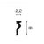 DX174 profil multifunkcyjny 2,2 x 6 x 230 cm ORAC AXXENT