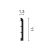 SX184 profil multifunkcyjny 1,3 x 11 x 200 cm ORAC AXXENT