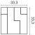 W102 Cubi panel ścienny 3D  33,3 x 2,5 x 33,3 cm ORAC