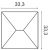 W106 panel ścienny 3D  33,3 x 2,9 x 33,3 cm ORAC