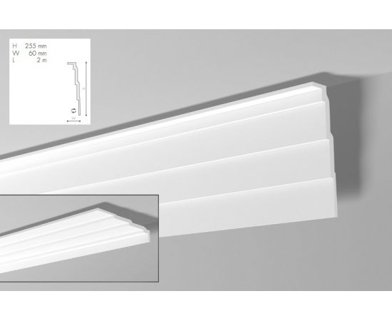 AD21 listwa gzymsowa 6 x 25,5 x 200 cm Arstyl NMC