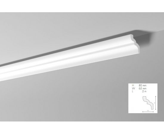 C listwa gzymsowa 8 x 6,5 x 200 cm NOMASTYL NMC