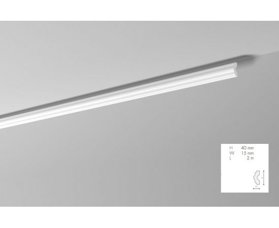 I profil dekoracyjny 4 x 1,5 x 200 cm NOMASTYL NMC