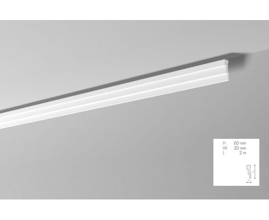 M2 profil dekoracyjny 6 x 2 x 200 cm NOMASTYL NMC