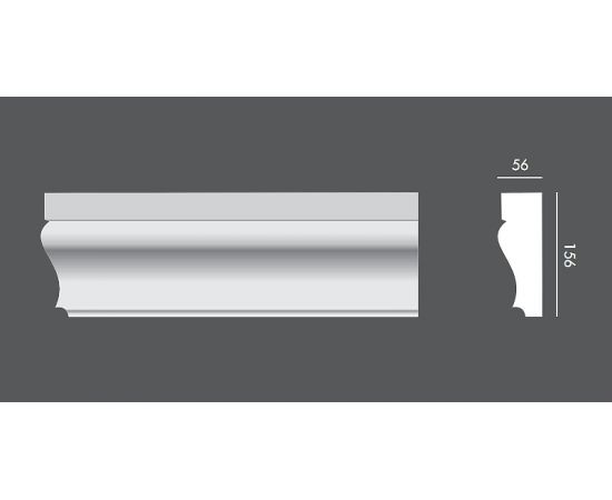LP.005 profil elewacyjny drzwi i okien 15,6 x 5,6 x 150 cm EXTERIOR