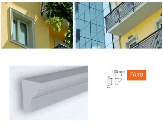 FA10 profil parapetowy 12,5 x 10 x 200 cm DOMOSTYL NMC