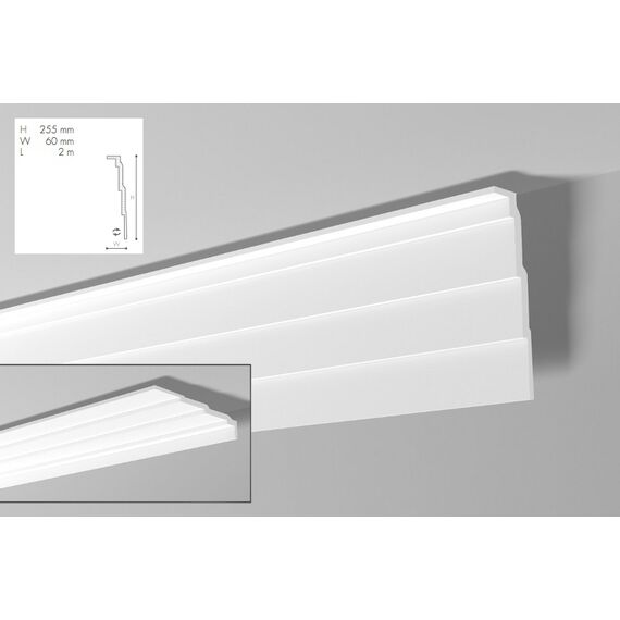 AD21 listwa gzymsowa 6 x 25,5 x 200 cm Arstyl NMC