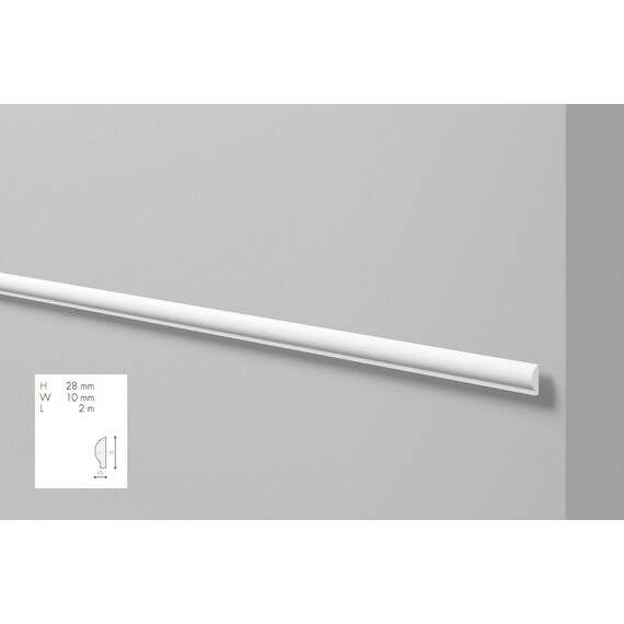SP1 profil dekoracyjny 2,8 x 1,0 x 200 cm Arstyl NMC