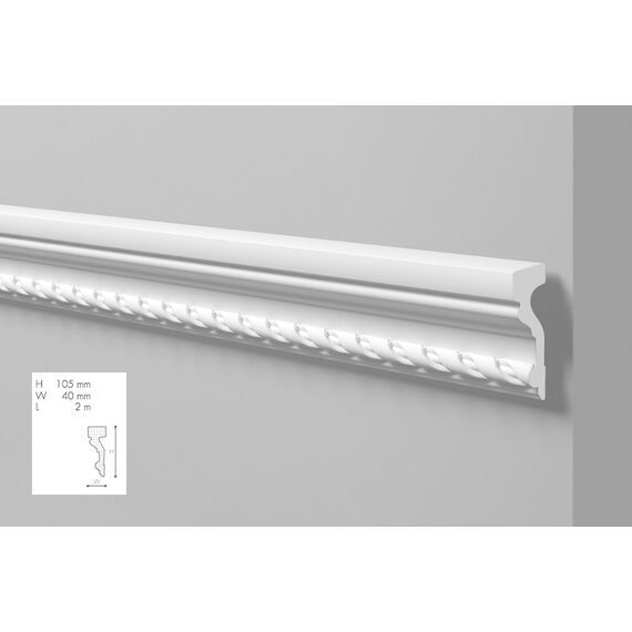 Z1 profil dekoracyjny z ornamentem 10,5 x 4 x 200 cm Arstyl NMC