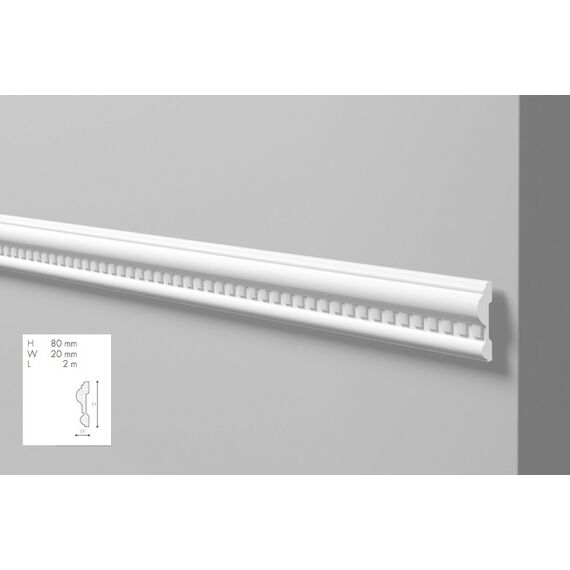 Z32 profil dekoracyjny z ornamentem 8 x 2 x 200 cm Arstyl NMC