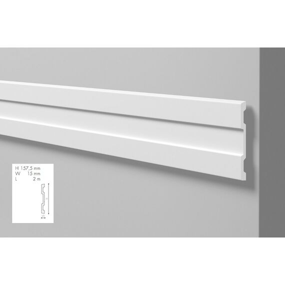 Z61 profil dekoracyjny 15,8 x 1,5 x 200 cm Arstyl NMC