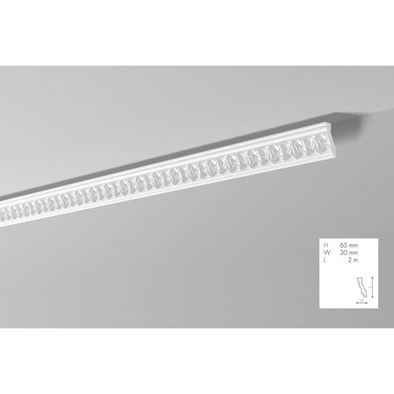 Z8 listwa gzymsowa z ornamentem 6,5 x 3 x 200 cm Arstyl NMC