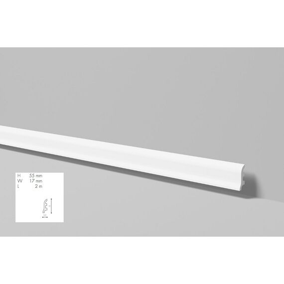 FL3 listwa przypodłogowa 5,5 x 1,7 x 200 cm  Wallstyl NMC