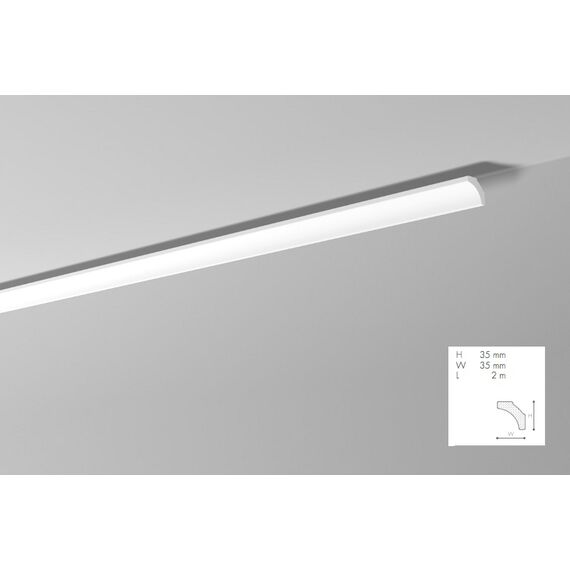 B2 listwa gzymsowa 3,5 x 3,5 x 200 cm NOMASTYL NMC