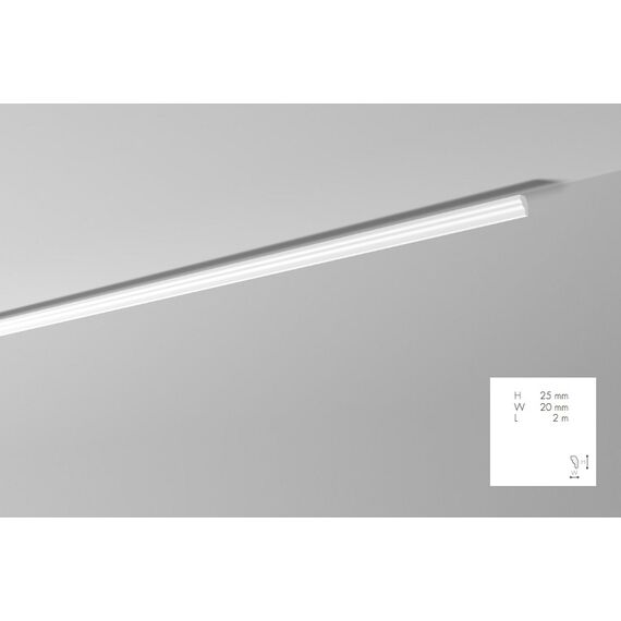 E listwa gzymsowa 2,5 x 2 x 200 cm NOMASTYL NMC
