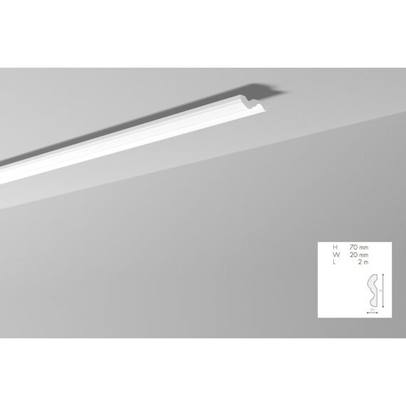N listwa gzymsowa 7 x 2 x 200 cm NOMASTYL NMC