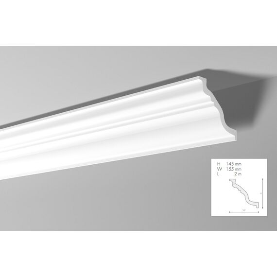 TL listwa gzymsowa 14,5 x 15,5 x 200 cm NMC NOMASTYL