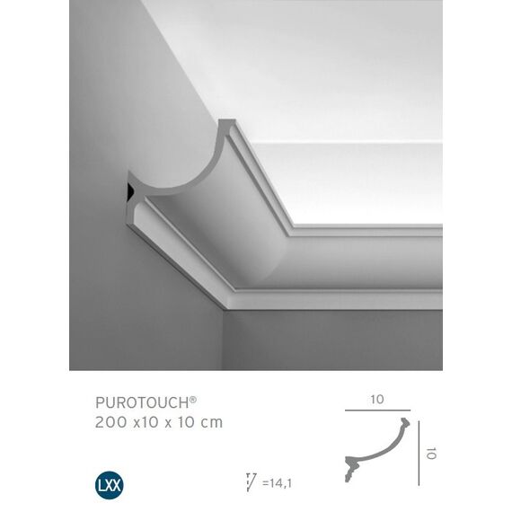 C902 listwa oświetleniowa prosta 10 x 10 x 200 cm ORAC LUXXUS