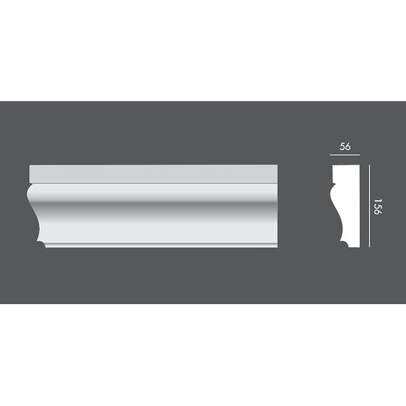 LP.005 profil elewacyjny drzwi i okien 15,6 x 5,6 x 150 cm EXTERIOR