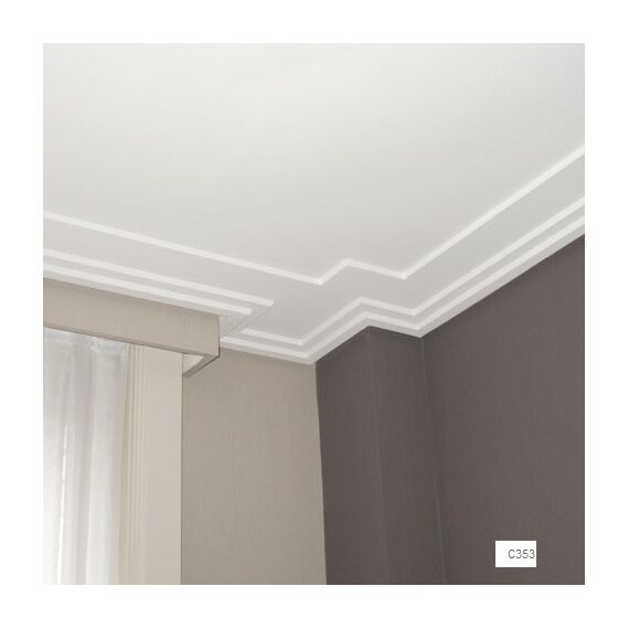 C353 listwa gzymsowa gładka 3 x 16,5 x 200 cm ORAC LUXXUS