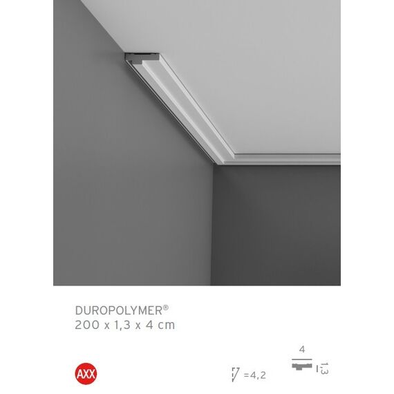 CX160 profil dekoracyjny 1,3 x 4 x 200 cm ORAC AXXENT