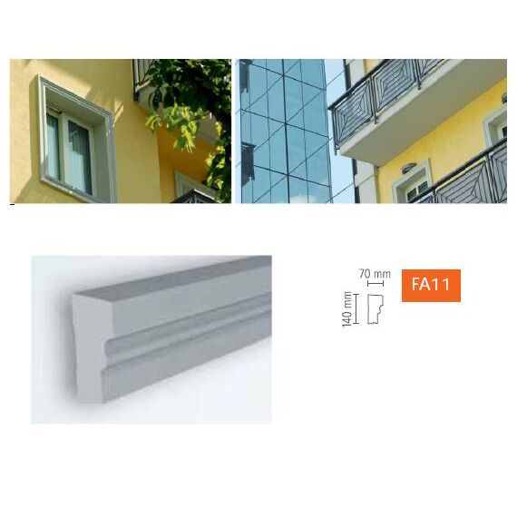 FA11 profil parapetowy 14 x 7 x 200 cm  DOMOSTYL NMC