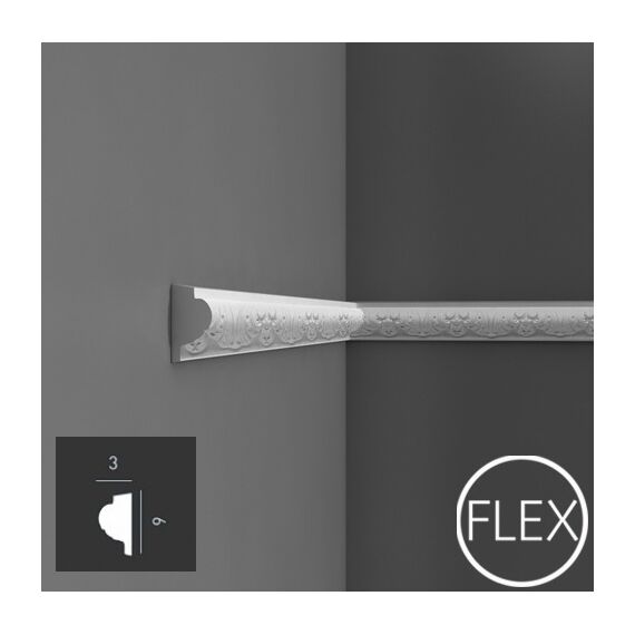 P3020 profil dekoracyjny z ornamentem 3 x 6 x 200 cm ORAC LUXXUS