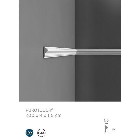 P8030 profil dekoracyjny 4 x 1,5 x 200 cm ORAC LUXXUS