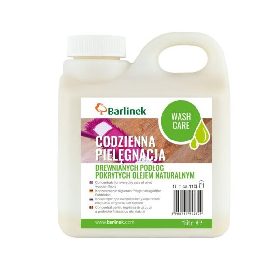 Wash Care koncentrat do bieżącej pielegnacji podłóg pokrytych olejem naturalnym Barlinek