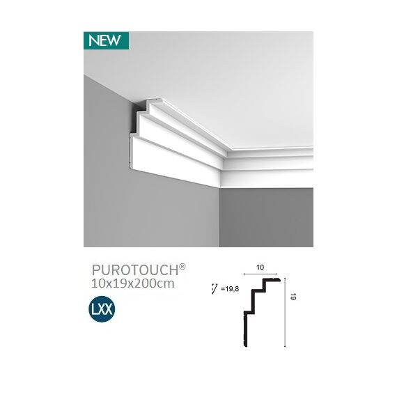 C392 listwa gzymsowa karniszowa 19 x 10 x 200 cm ORAC LUXXUS