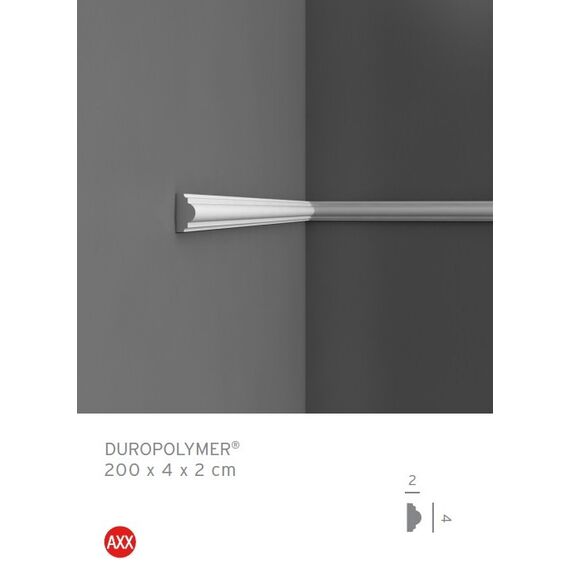 PX120F profil dekoracyjny gięty 4 x 2 x 200 cm ORAC AXXENT