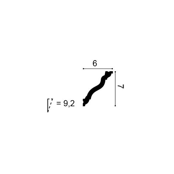 CX177 profil dekoracyjny 6 x 7 x 200 cm ORAC AXXENT