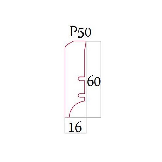 P50 sapella listwa przypodłogowa BARLINEK